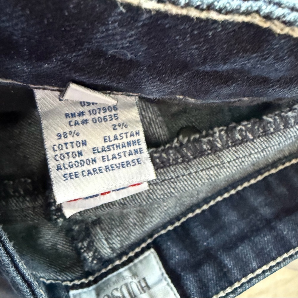 HUDSON Carly Midrise Straight Leg Medium Light Wash Indigo Denim Jeans Size 26 - Picture 8 of 9